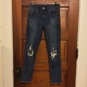 Express Mid Rise Skinny Jeans